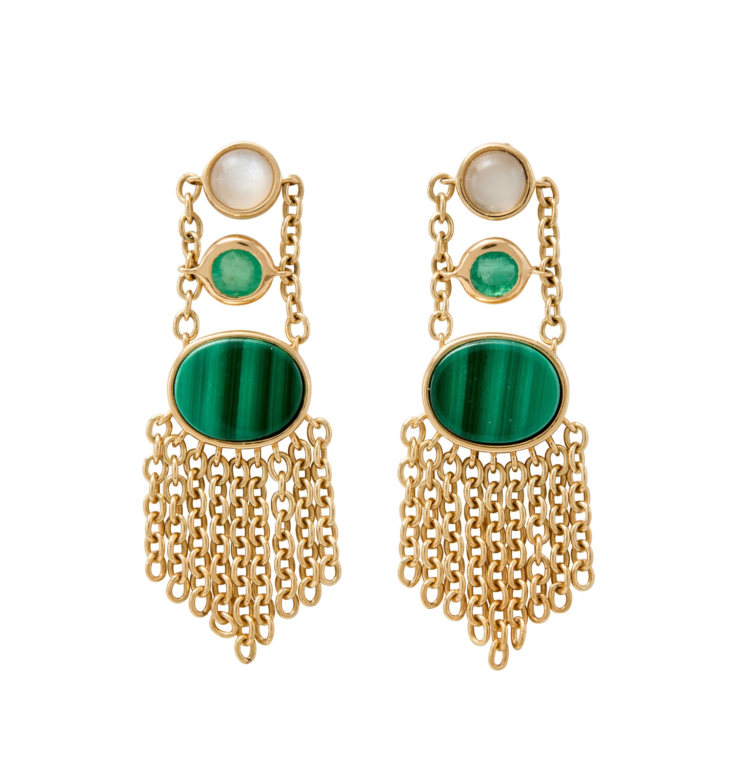 Malachite Wayfinder Rails Earrings